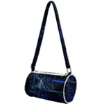 Screen Glitch Broken  Crack  Fracture  Glass Pattern Mini Cylinder Bag