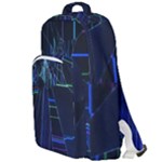 Screen Glitch Broken  Crack  Fracture  Glass Pattern Double Compartment Backpack