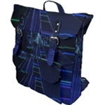 Screen Glitch Broken  Crack  Fracture  Glass Pattern Buckle Up Backpack