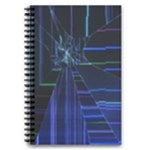 Screen Glitch Broken  Crack  Fracture  Glass Pattern 5.5  x 8.5  Notebook