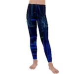 Screen Glitch Broken  Crack  Fracture  Glass Pattern Kids  Lightweight Velour Leggings