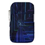 Screen Glitch Broken  Crack  Fracture  Glass Pattern Waist Pouch (Small)