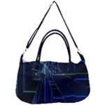 Screen Glitch Broken  Crack  Fracture  Glass Pattern Removal Strap Handbag