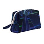 Screen Glitch Broken  Crack  Fracture  Glass Pattern Wristlet Pouch Bag (Medium)