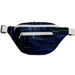 Screen Glitch Broken  Crack  Fracture  Glass Pattern Fanny Pack