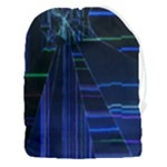 Screen Glitch Broken  Crack  Fracture  Glass Pattern Drawstring Pouch (3XL)