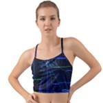 Screen Glitch Broken  Crack  Fracture  Glass Pattern Mini Tank Bikini Top