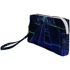 Screen Glitch Broken  Crack  Fracture  Glass Pattern Wristlet Pouch Bag (Small) from ArtsNow.com