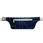 Screen Glitch Broken  Crack  Fracture  Glass Pattern Active Waist Bag