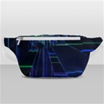 Screen Glitch Broken  Crack  Fracture  Glass Pattern Waist Bag 