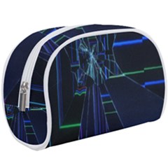 Screen Glitch Broken  Crack  Fracture  Glass Pattern Make Up Case (Large) from ArtsNow.com