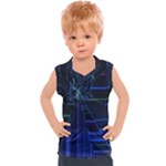 Screen Glitch Broken  Crack  Fracture  Glass Pattern Kids  Sport Tank Top