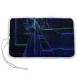 Screen Glitch Broken  Crack  Fracture  Glass Pattern Pen Storage Case (S)