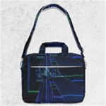 Screen Glitch Broken  Crack  Fracture  Glass Pattern MacBook Pro 13  Shoulder Laptop Bag 