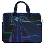 Screen Glitch Broken  Crack  Fracture  Glass Pattern MacBook Pro 13  Double Pocket Laptop Bag