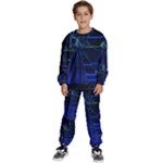 Screen Glitch Broken  Crack  Fracture  Glass Pattern Kids  Sweatshirt set