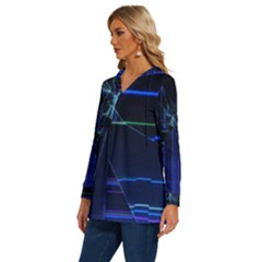 Long Sleeve Drawstring Hooded Top 