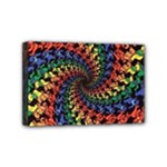 Deadhead Bears Band  Colorsdead Head Grateful Dead Pattern Mini Canvas 6  x 4  (Stretched)