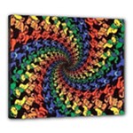 Deadhead Bears Band  Colorsdead Head Grateful Dead Pattern Canvas 24  x 20  (Stretched)