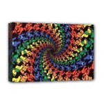 Deadhead Bears Band  Colorsdead Head Grateful Dead Pattern Deluxe Canvas 18  x 12  (Stretched)