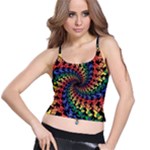 Deadhead Bears Band  Colorsdead Head Grateful Dead Pattern Spaghetti Strap Bra Top