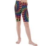 Deadhead Bears Band  Colorsdead Head Grateful Dead Pattern Kids  Mid Length Swim Shorts