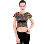 Deadhead Bears Band  Colorsdead Head Grateful Dead Pattern Crew Neck Crop Top