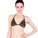 Deadhead Bears Band  Colorsdead Head Grateful Dead Pattern Bikini Top