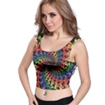 Deadhead Bears Band  Colorsdead Head Grateful Dead Pattern Crop Top