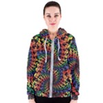 Deadhead Bears Band  Colorsdead Head Grateful Dead Pattern Women s Zipper Hoodie