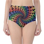 Deadhead Bears Band  Colorsdead Head Grateful Dead Pattern Classic High-Waist Bikini Bottoms