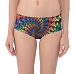 Deadhead Bears Band  Colorsdead Head Grateful Dead Pattern Mid-Waist Bikini Bottoms