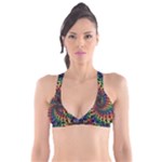 Deadhead Bears Band  Colorsdead Head Grateful Dead Pattern Plunge Bikini Top