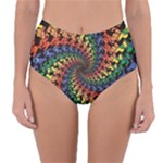 Deadhead Bears Band  Colorsdead Head Grateful Dead Pattern Reversible High-Waist Bikini Bottoms