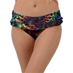 Deadhead Bears Band  Colorsdead Head Grateful Dead Pattern Frill Bikini Bottoms