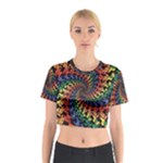 Deadhead Bears Band  Colorsdead Head Grateful Dead Pattern Cotton Crop Top