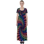 Deadhead Bears Band  Colorsdead Head Grateful Dead Pattern High Waist Short Sleeve Maxi Dress