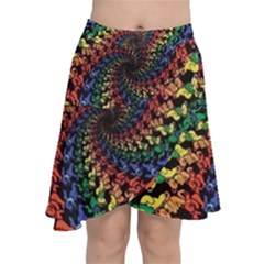 Chiffon Wrap Front Skirt 
