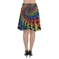 Chiffon Wrap Front Skirt 