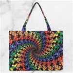 Deadhead Bears Band  Colorsdead Head Grateful Dead Pattern Zipper Medium Tote Bag