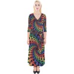 Deadhead Bears Band  Colorsdead Head Grateful Dead Pattern Quarter Sleeve Wrap Maxi Dress