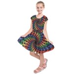 Deadhead Bears Band  Colorsdead Head Grateful Dead Pattern Kids  Short Sleeve Dress