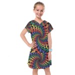 Deadhead Bears Band  Colorsdead Head Grateful Dead Pattern Kids  Drop Waist Dress