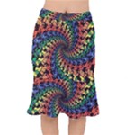 Deadhead Bears Band  Colorsdead Head Grateful Dead Pattern Short Mermaid Skirt