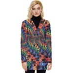 Deadhead Bears Band  Colorsdead Head Grateful Dead Pattern Button Up Hooded Coat 