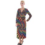 Deadhead Bears Band  Colorsdead Head Grateful Dead Pattern Velvet Maxi Wrap Dress