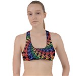 Deadhead Bears Band  Colorsdead Head Grateful Dead Pattern Criss Cross Racerback Sports Bra