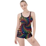 Deadhead Bears Band  Colorsdead Head Grateful Dead Pattern Boyleg Tankini Set 