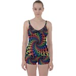 Deadhead Bears Band  Colorsdead Head Grateful Dead Pattern Tie Front Two Piece Tankini