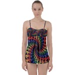 Deadhead Bears Band  Colorsdead Head Grateful Dead Pattern Babydoll Tankini Set